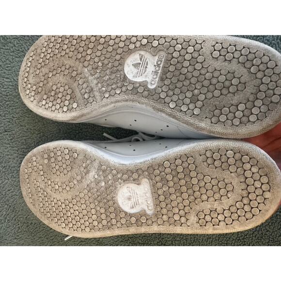 Adidas Stan Smith White Green Leather Sneakers Size 6 - Picture 8 of 8